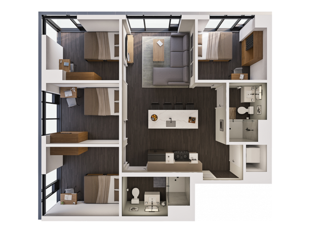 4 Bedroom A Private floor plan
